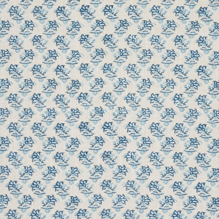 Oleander Indoor/Outdoor Indigo 180760 by Schumacher Designer Fabric Mark D. Sikes 5.25" - Swanky Fabrics -