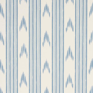Schumacher Wallpaper Santa Barbara Ikat China Blue 5009223