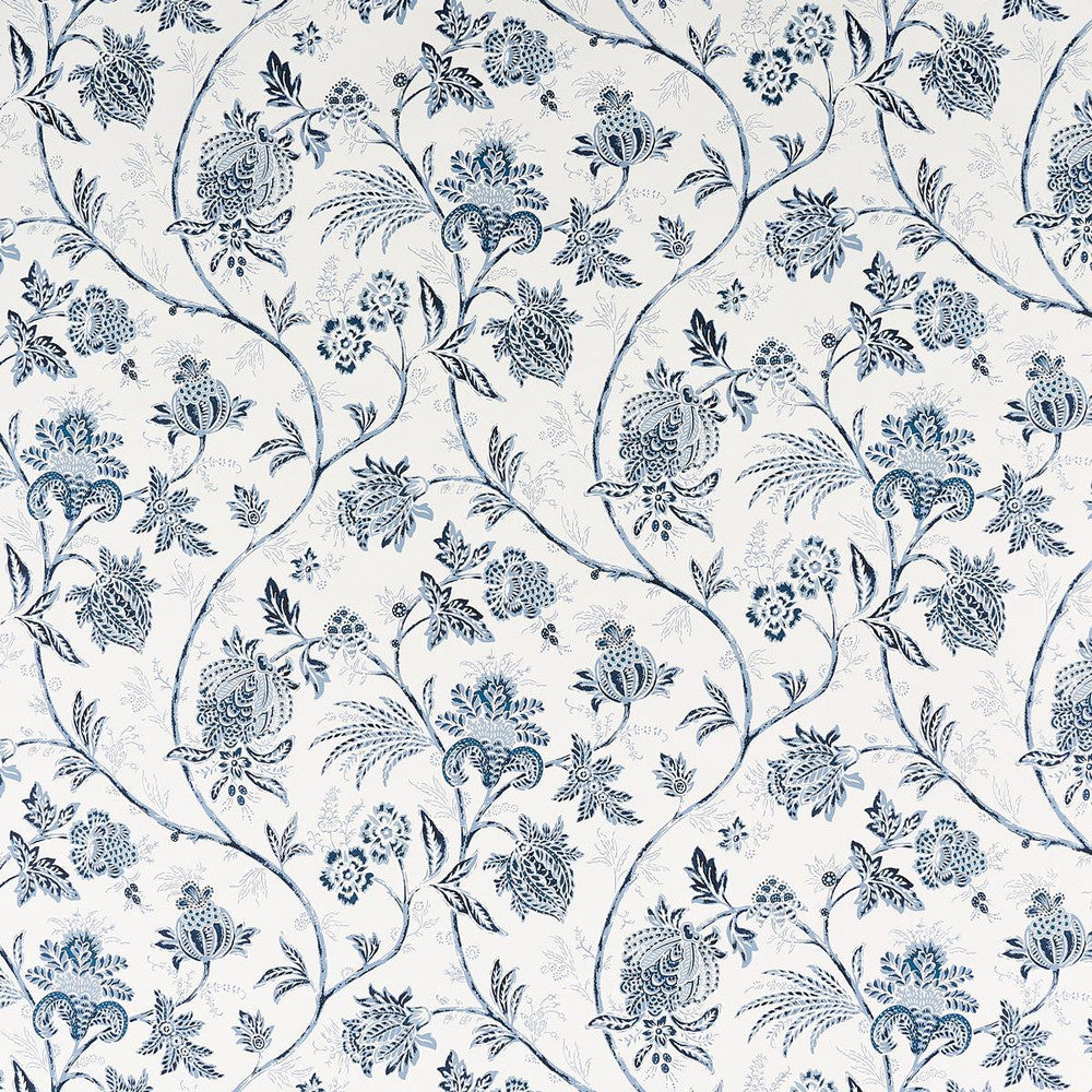 Chinoiserie Vine Cobalt 5014350 by Schumacher Designer Wallpaper Mark D. Sikes 18.0" - Swanky Fabrics -