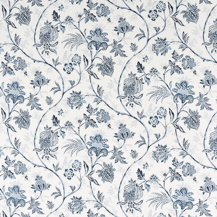 Chinoiserie Vine Cobalt 5014350 by Schumacher Designer Wallpaper Mark D. Sikes 18.0" - Swanky Fabrics -