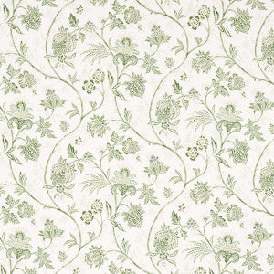 Schumacher Wallpaper Chinoiserie Vine Leaf Green 5014351