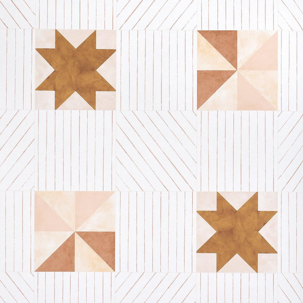 Alexander Terracotta & Warm Peach 5014551 by Schumacher Designer Wallpaper Backdrop 27.0" - Swanky Fabrics -
