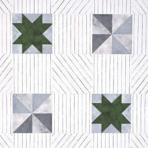Schumacher Wallpaper Alexander Dutch Green & Slate 5014552