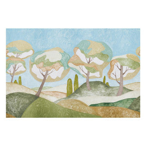 Schumacher Wallpaper Forest Hills Sky 5014650