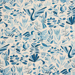 Schumacher Wallpaper Canopy Blue Birds 5014830