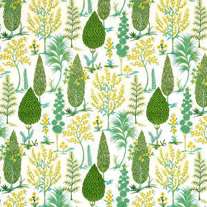 Schumacher Fabric Pandora Embroidery Green 71472