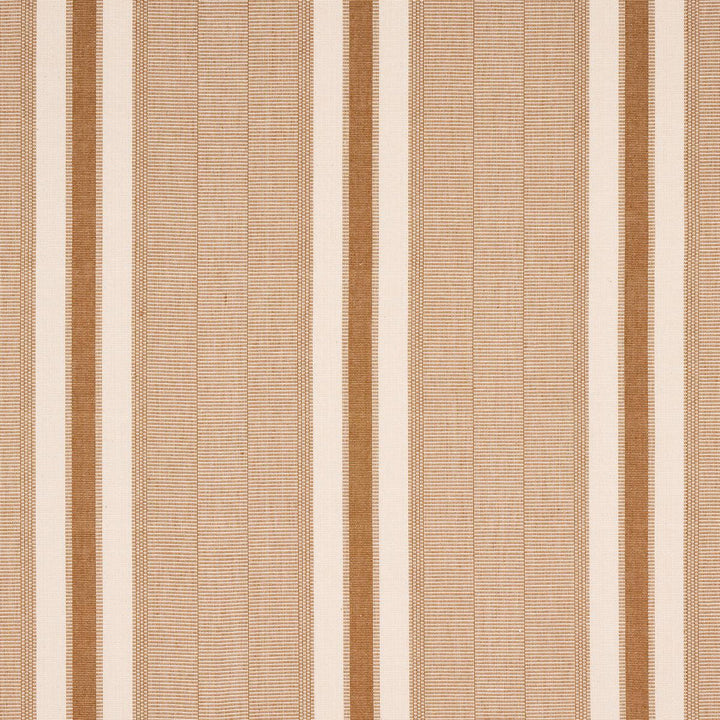 Ipala Hand Woven Stripe Carmel 78835 by Schumacher Designer Fabric A Rum Fellow 9.38" - Swanky Fabrics -