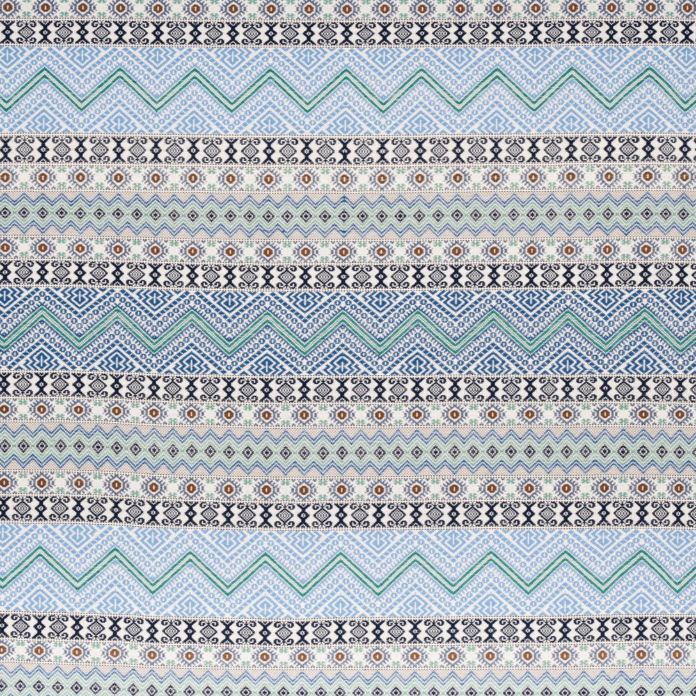 Holmul Hand Woven Blue 78921 by Schumacher Designer Fabric A Rum Fellow 2.88" - Swanky Fabrics -