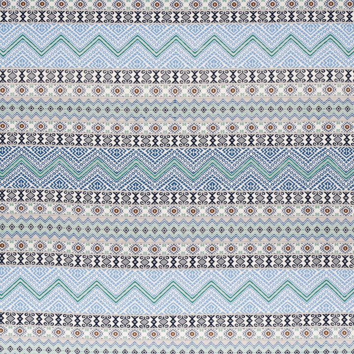 Holmul Hand Woven Blue 78921 by Schumacher Designer Fabric A Rum Fellow 2.88" - Swanky Fabrics -