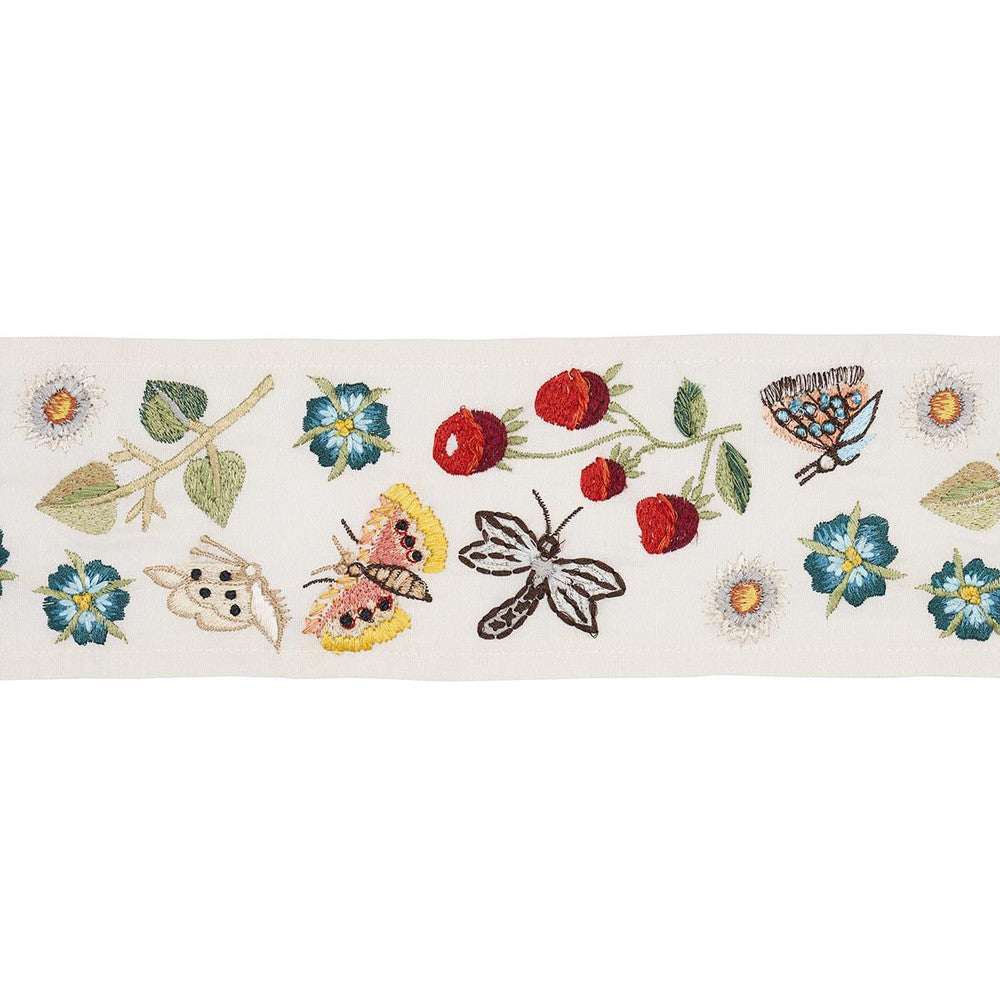 Royal Silk Embroidery Multi 81240 by Schumacher Designer Trim Uncommon Threads - Swanky Fabrics -