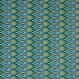 Schumacher Fabric Lorikeet Embroidery Peacock 81470