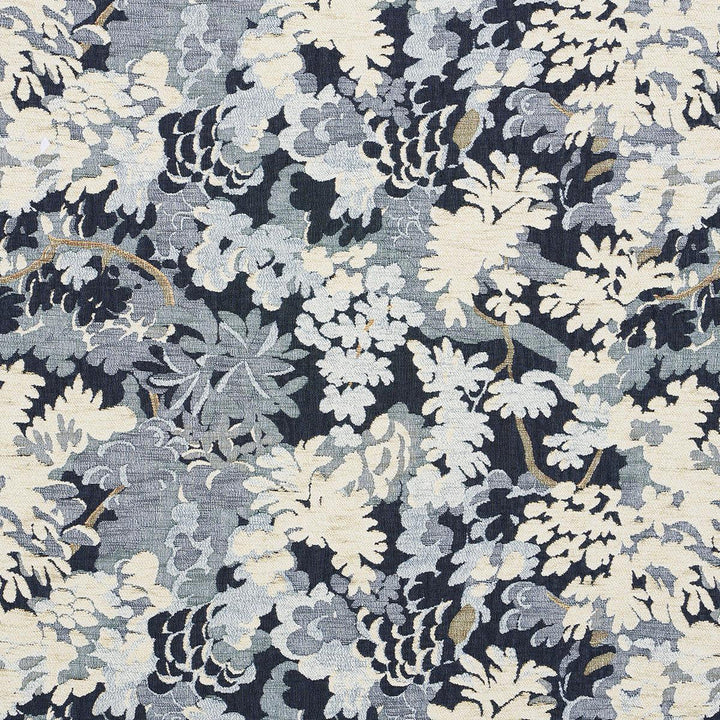 Verdure Tapestry Blue 81851 by Schumacher Designer Fabric Uncommon Threads 27.0" - Swanky Fabrics -