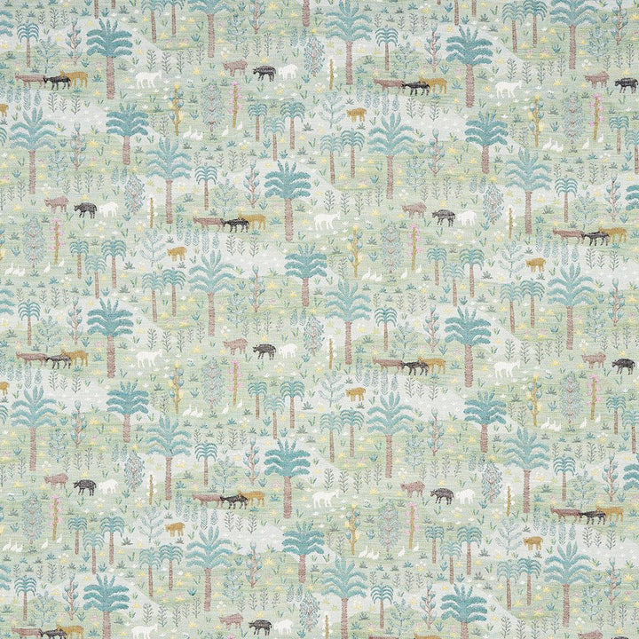 Las Colinas Scenic Tapestry Green 81960 by Schumacher Designer Fabric Uncommon Threads 29.0" - Swanky Fabrics -