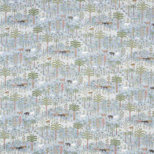Schumacher Fabric Las Colinas Scenic Tapestry Blue 81961