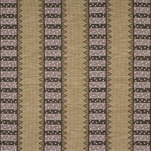 Schumacher Fabric Noor Kilim Stripe Aubergine 81981