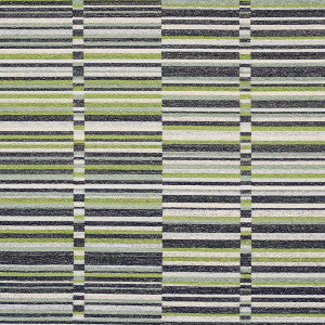 Schumacher Fabric Tierra Stripe Green & Blue 82011