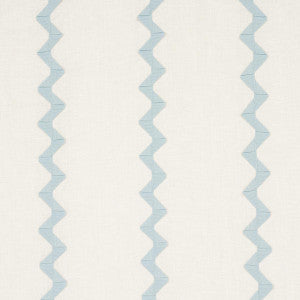 Schumacher Fabric Lazare Appliqu Sky On Ivory 82221