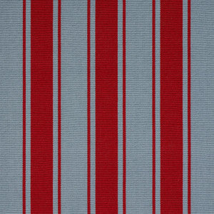 Schumacher Fabric Tangier Stripe Teal & Red 82272