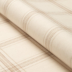 Schumacher Fabric Blackburn Merino Plaid Ivory 82340