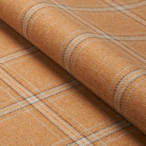 Schumacher Fabric Blackburn Merino Plaid Camel 82341