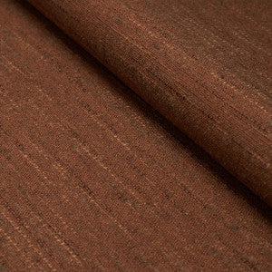 Schumacher Fabric Atlas Wool Texture Dark Copper 82361