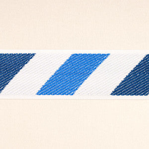 Schumacher Trim Airmail I Indoor/Outdoor Tape Blue And Blue 82421