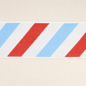 Schumacher Trim Airmail Ii Indoor/Outdoor Tape Red And Blue 82430