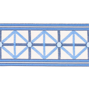 Schumacher Trim Napoleon Indoor/Outdoor Tape Ocean 82460