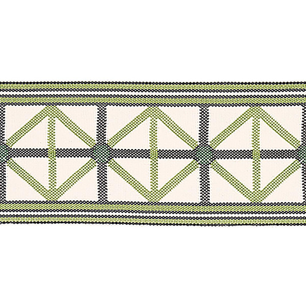Napoleon Indoor/Outdoor Tape Moss 82461 by Schumacher Designer Trim Mary Mcdonald 2.0" - Swanky Fabrics -