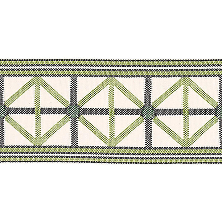 Napoleon Indoor/Outdoor Tape Moss 82461 by Schumacher Designer Trim Mary Mcdonald 2.0" - Swanky Fabrics -