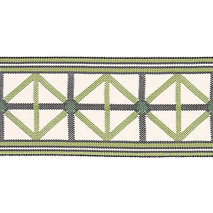Schumacher Trim Napoleon Indoor/Outdoor Tape Moss 82461
