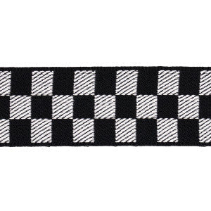 Schumacher Trim Zee Tape Black & Ivory 82480