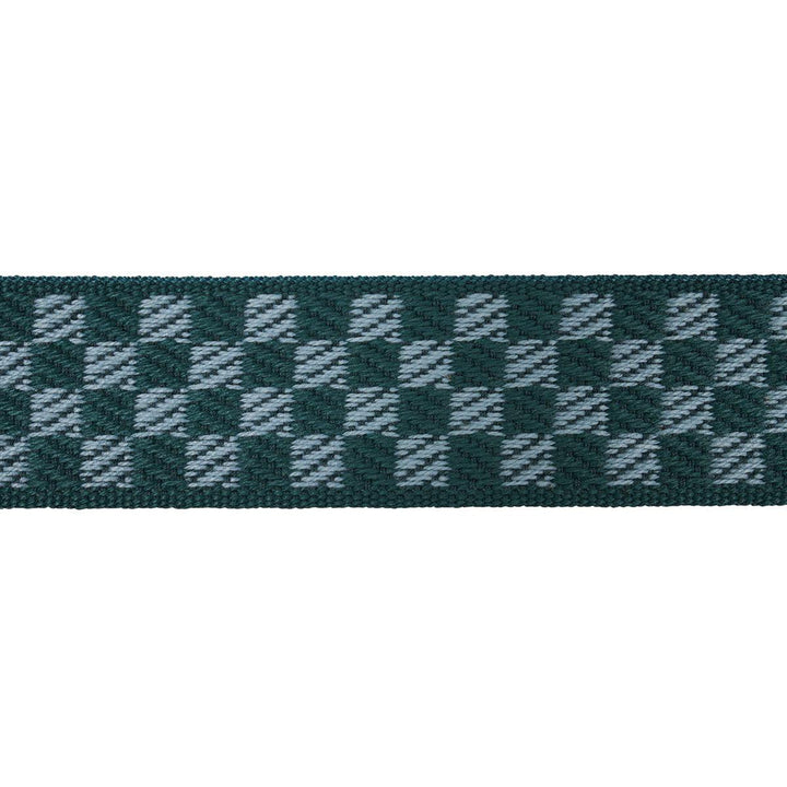Zee Tape Narrow Teal 82492 by Schumacher Designer Trim Charlap Hyman & Herrero - Swanky Fabrics -