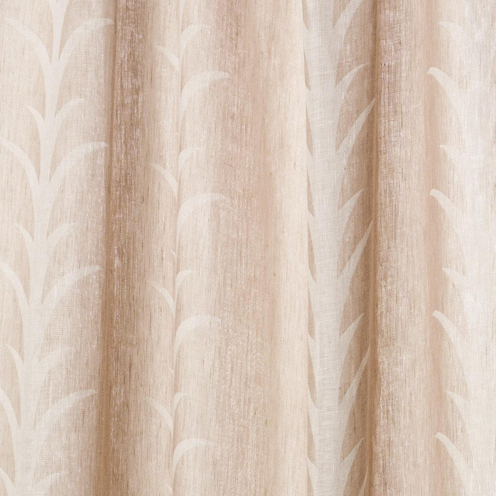 Acanthus Stripe Sheer Taupe 180800 by Schumacher Designer Fabric Essentials: Sheers & Casements 5.0" - Swanky Fabrics -