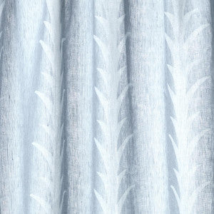 Schumacher Fabric Acanthus Stripe Sheer Slate 180802