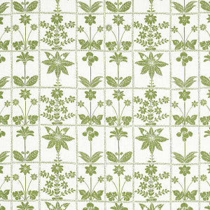Schumacher Fabric Georgia Wildflowers Leaf 180890