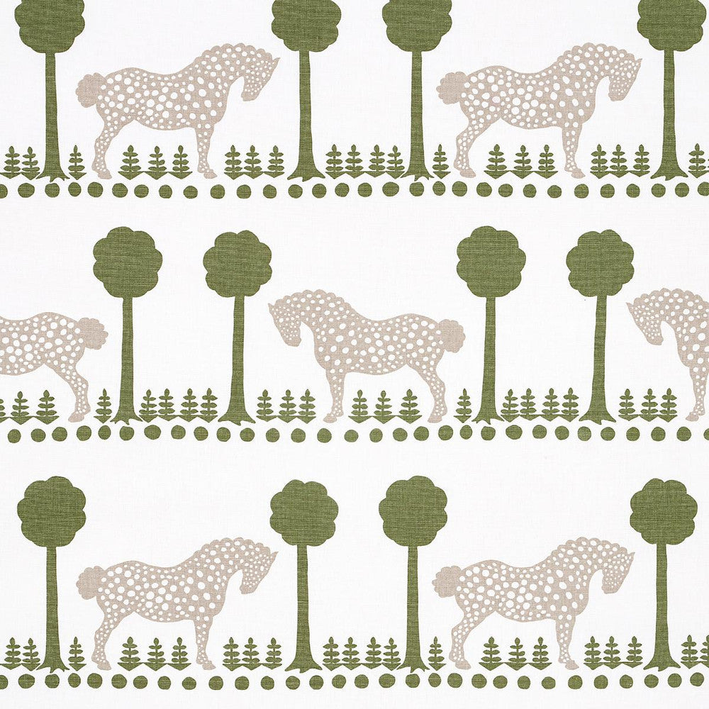 Polka Dot Pony Olive 180900 by Schumacher Designer Fabric Folly Cove 54.0" - Swanky Fabrics -