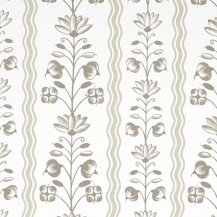 Delft Waves Neutral 5014382 by Schumacher Designer Wallpaper Marie-Anne Oudejans 27.0" - Swanky Fabrics -