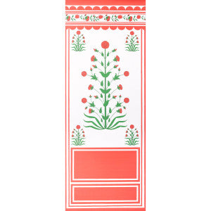 Schumacher Wallpaper Royal Poppy Panel A Red 5014430
