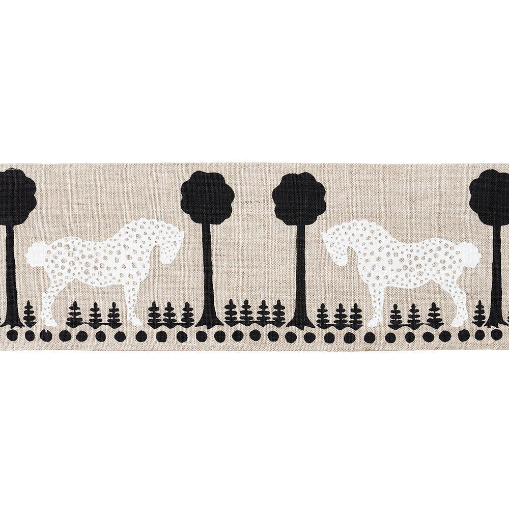 Polka Dot Pony Tape Natural 82810 by Schumacher Designer Trim Folly Cove - Swanky Fabrics -