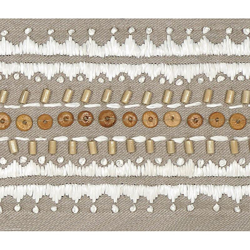 Tonga Tape Sea Oyster 69292 by Schumacher Designer Trim Mary Mcdonald - Swanky Fabrics -