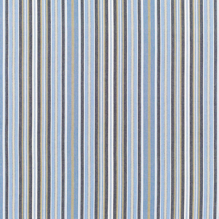Avignon Stripe Bleu 68681 by Schumacher Fabric Schumacher Fabric Avignon Stripe Bleu 68681Fabric COTTON 100% INDIA </p><p>Repeat: H: HORZ. 9" (23CM) , V: 54 - Fabric Carolina -