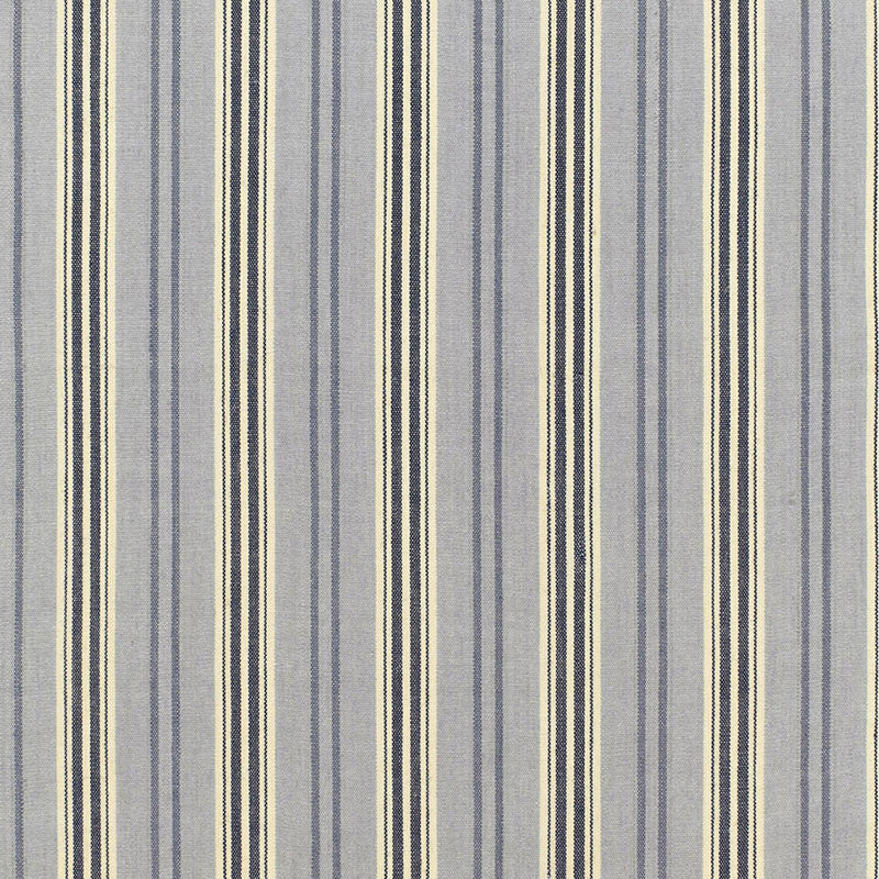 Loire Jute Stripe Bleu 68690 by Schumacher Designer Fabric CHROMA SP14 See Sample INDIA MEDIUM DUTY </p><p>Repeat: Horizontal: 4 3/4" (12CM) and Vertical: - 53" WIDE (135CM) - Swanky Fabrics -