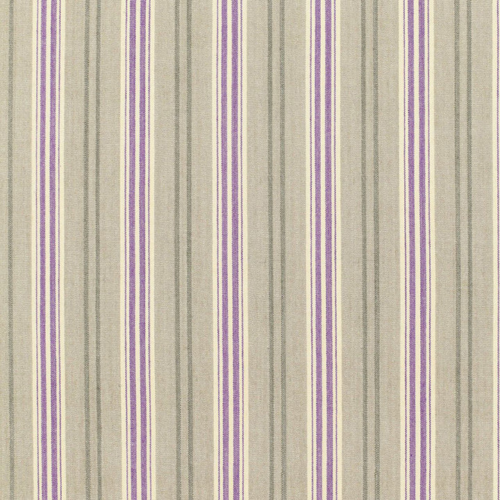 Loire Jute Stripe Iris 68692 by Schumacher Designer Fabric CHROMA SP14 See Sample INDIA MEDIUM DUTY </p><p>Repeat: Horizontal: 4 3/4" (12CM) and Vertical: - 53" WIDE (135CM) - Swanky Fabrics -
