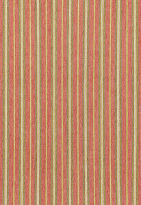 Schumacher Fabric Toscana Stripe Tuscan Red 68730