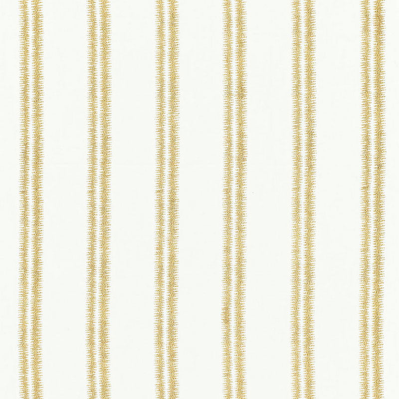 Paloma Embroidery Gilt 68792 by Schumacher Designer Fabric CHROMA SP14 See Sample INDIA - </p><p>Repeat: Horizontal: 4 1/4" (11CM) and Vertical: 5/8" (2CM) 51" WIDE (130CM) - Swanky Fabrics -
