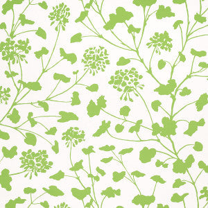 Schumacher Wallpaper Pennick Leaf On Ivory 5010542