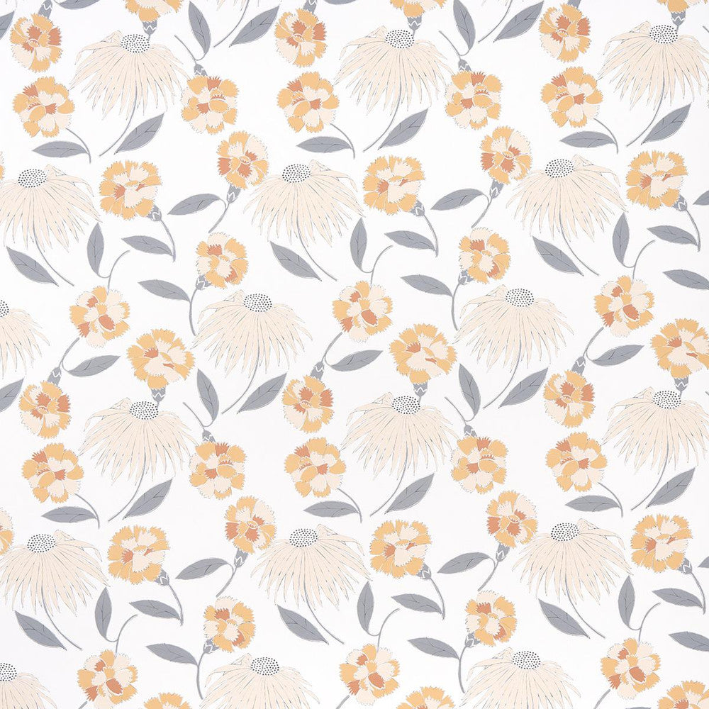 Bouquet Toss Toast 5013842 by Schumacher Designer Wallpaper Moon River 18.0" - Swanky Fabrics -