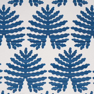 Schumacher Fabric Palma Sola Indoor/Outdoor Navy 79180