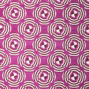 Schumacher Fabric Le Moderne Cut Velvet Magenta 82262
